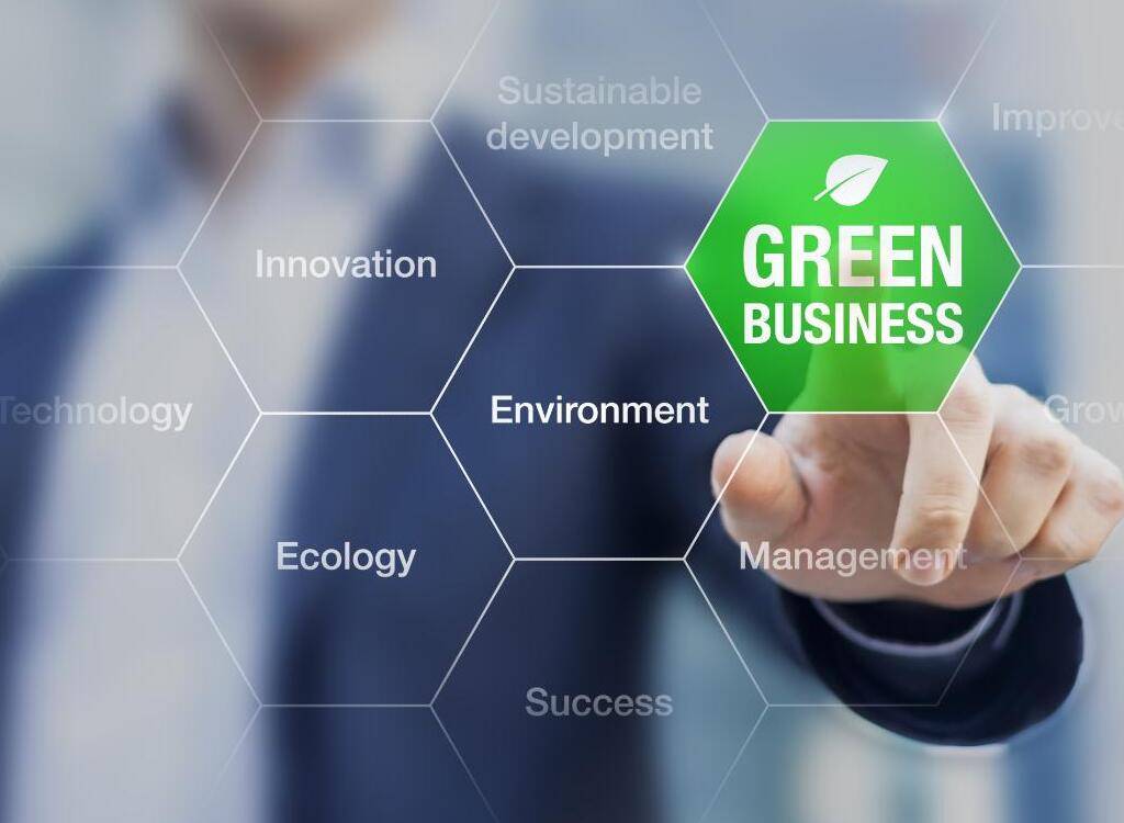 Blog - 3. Producerea energiei cu amprentă mică de carbon - bărbat, ilustrație green business